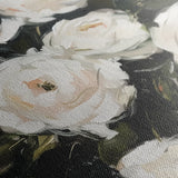 Floral 860 Canvas Art 18" x 24" / 45 x 60 cm / Black