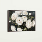 Floral 860 Canvas Art 60 x 40 cm / Black