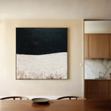 Abstract 861 Canvas Art 16" x 16" / 40 x 40 cm / Black
