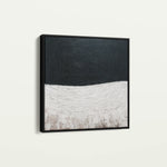 Abstract 861 Canvas Art 16" x 16" / 40 x 40 cm / Black