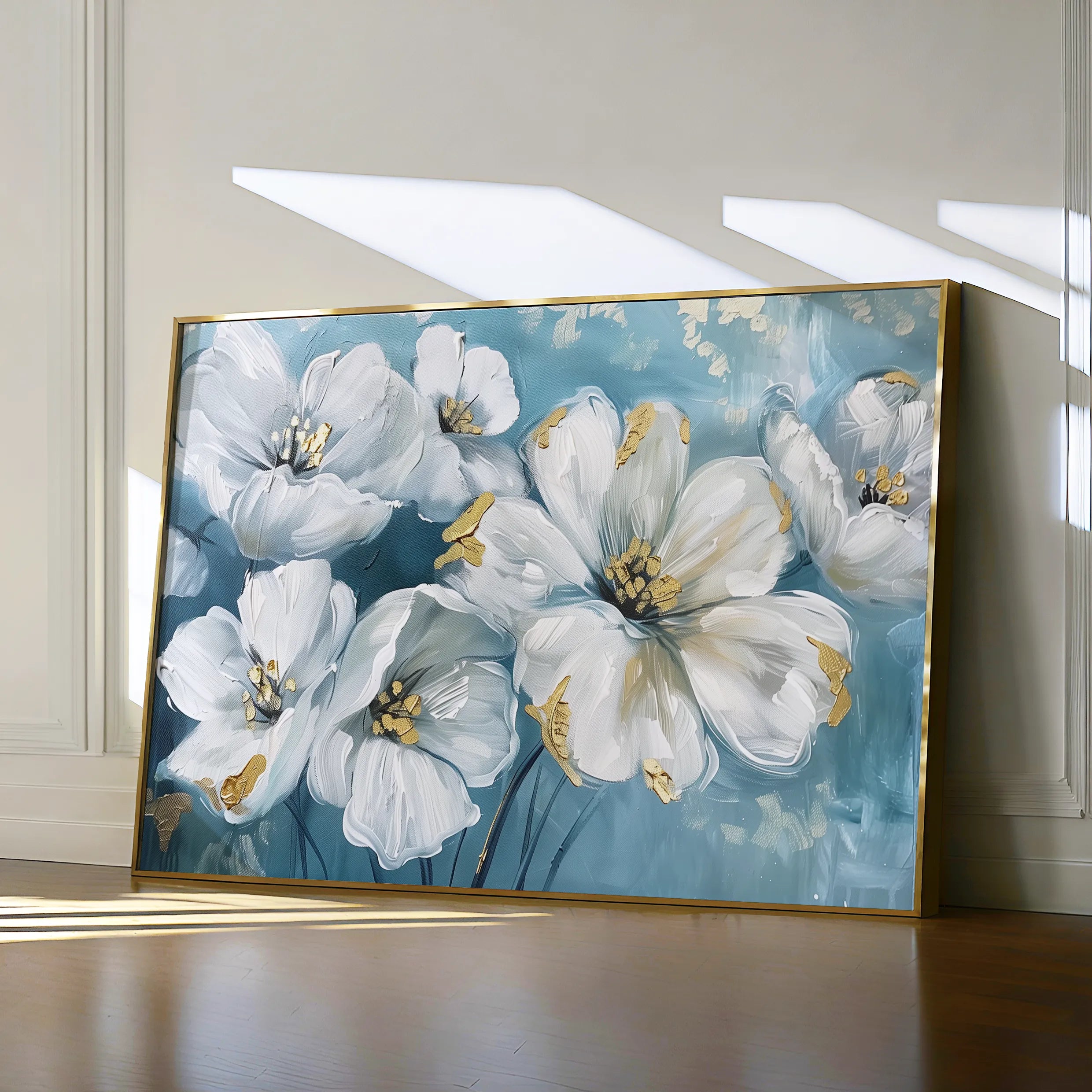 Floral 861 Canvas Art 18" x 24" / 45 x 60 cm / Black