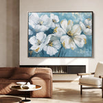Floral 861 Canvas Art 60 x 40 cm / Black
