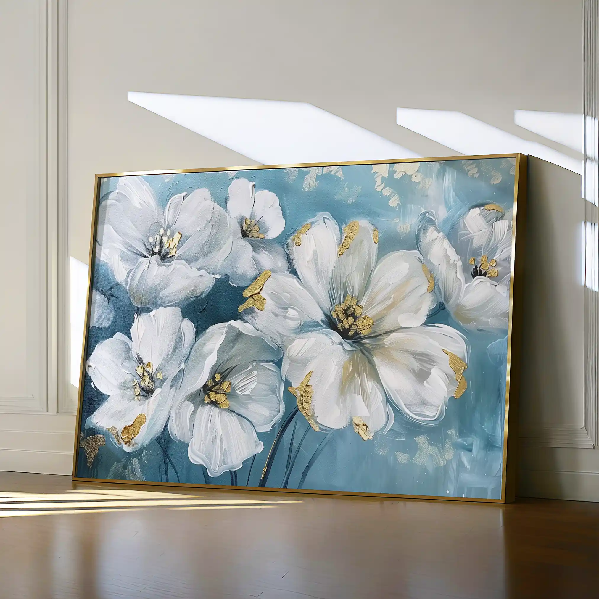 Floral 861 Canvas Art 60 x 40 cm / Black