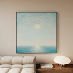 Abstract 862 Canvas Art 16" x 16" / 40 x 40 cm / Black