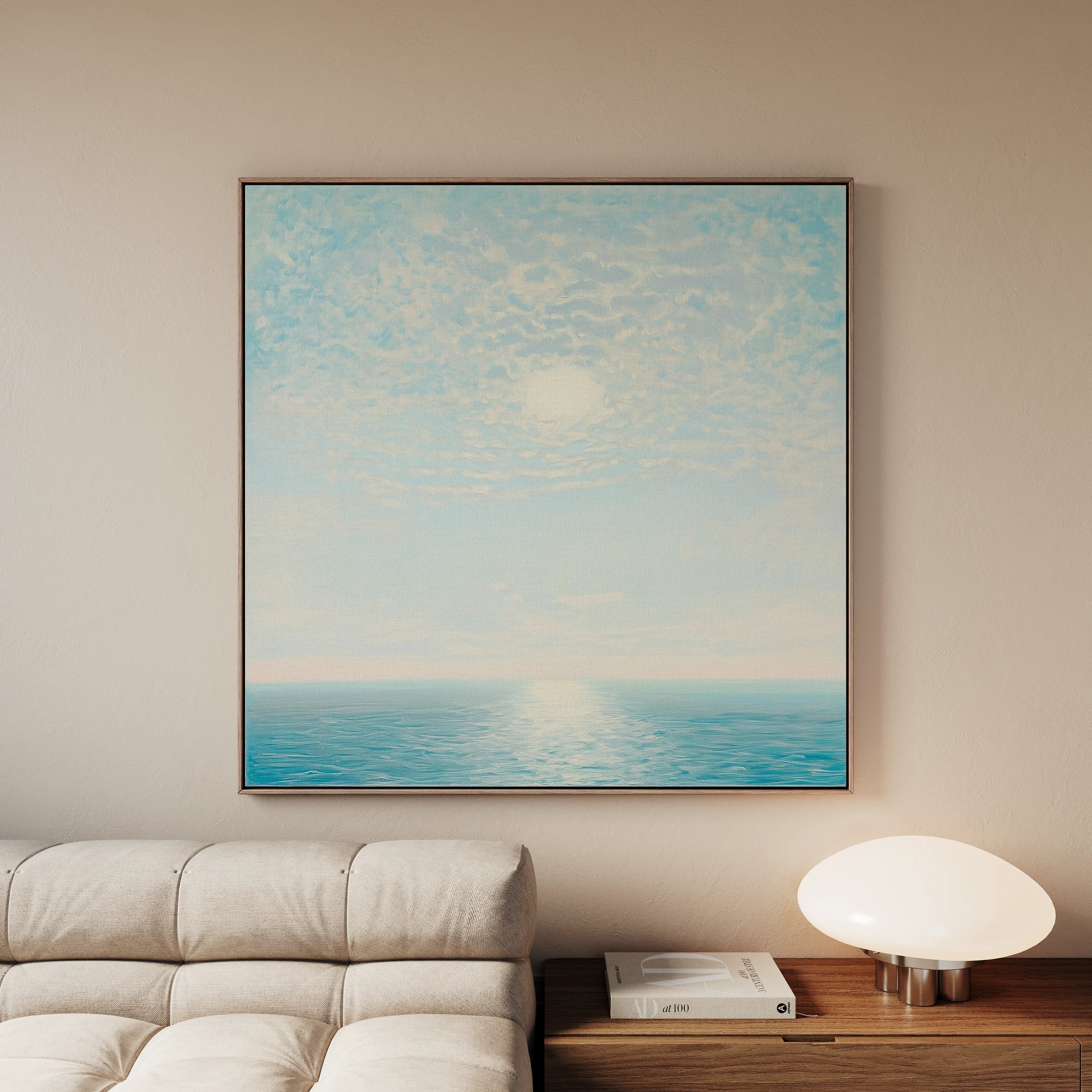 Abstract 862 Canvas Art 16" x 16" / 40 x 40 cm / Black