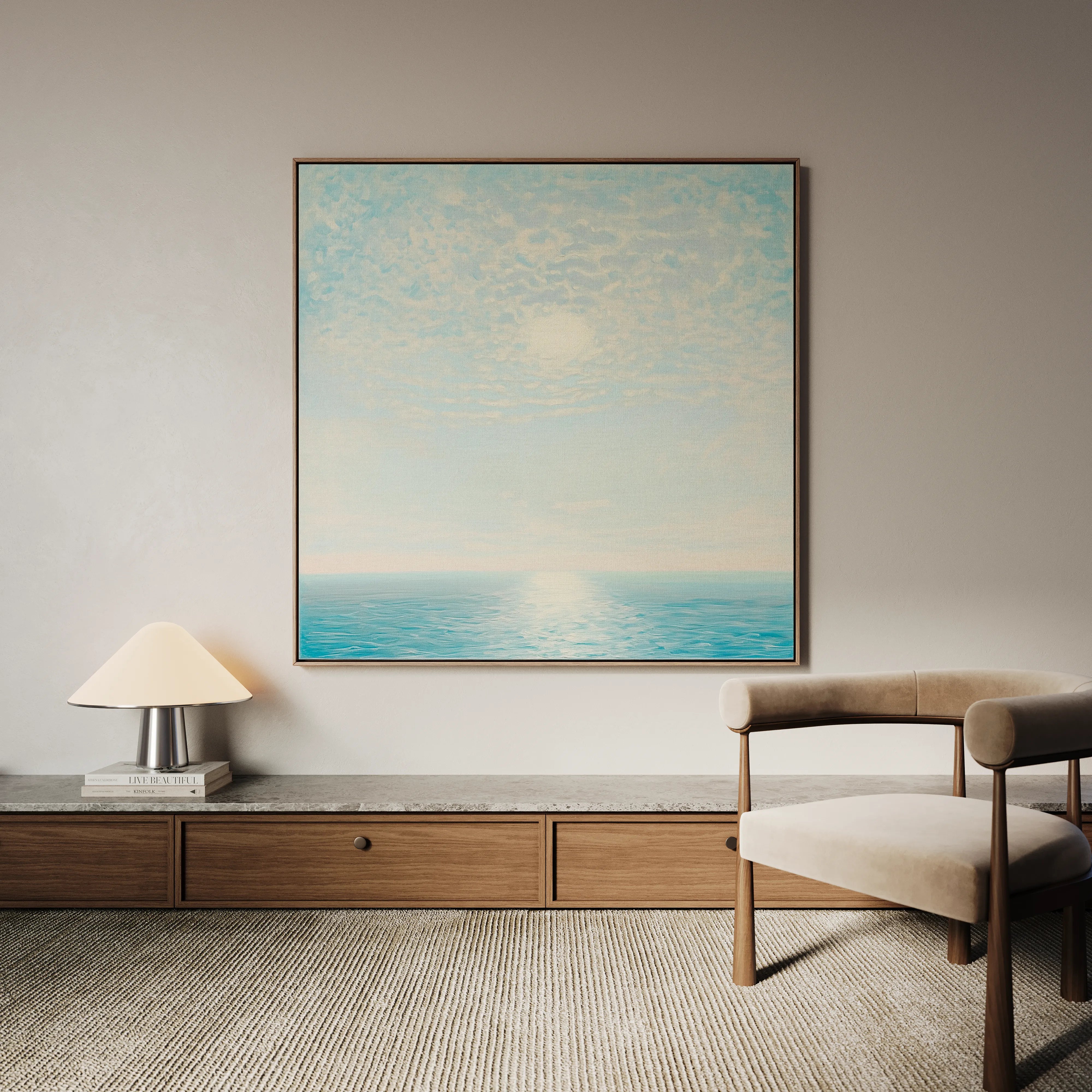 Abstract 862 Canvas Art 16" x 16" / 40 x 40 cm / Black
