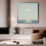 Abstract 862 Canvas Art 16" x 16" / 40 x 40 cm / Black