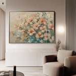 Floral 862 Canvas Art 18" x 24" / 45 x 60 cm / Black