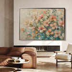 Floral 862 Canvas Art 60 x 40 cm / Black