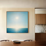 Abstract 863 Canvas Art 16" x 16" / 40 x 40 cm / Black