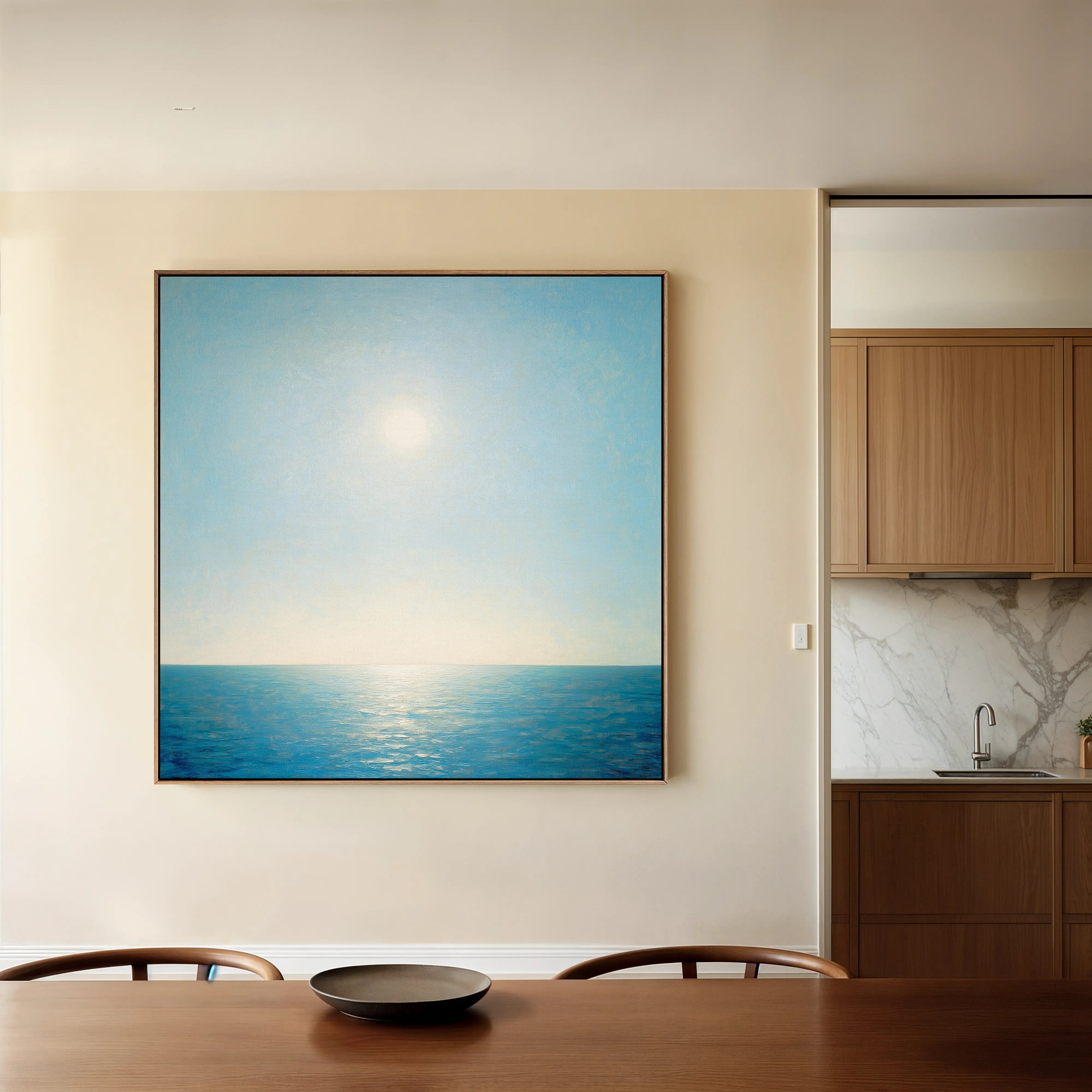 Abstract 863 Canvas Art 16" x 16" / 40 x 40 cm / Black