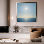 Abstract 863 Canvas Art 16" x 16" / 40 x 40 cm / Black