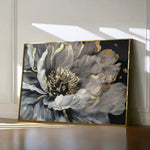 Floral 863 Canvas Art 18" x 24" / 45 x 60 cm / Black