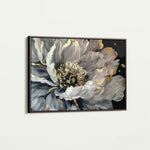 Floral 863 Canvas Art 60 x 40 cm / Black