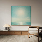 Abstract 864 Canvas Art 16" x 16" / 40 x 40 cm / Black
