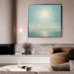 Abstract 864 Canvas Art 16" x 16" / 40 x 40 cm / Black