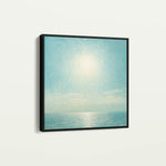 Abstract 864 Canvas Art 16" x 16" / 40 x 40 cm / Black
