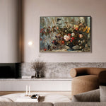 Floral 864 Canvas Art 18" x 24" / 45 x 60 cm / Black