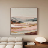 Abstract 865 Canvas Art 16" x 16" / 40 x 40 cm / Black