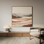 Abstract 865 Canvas Art 16" x 16" / 40 x 40 cm / Black