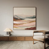 Abstract 865 Canvas Art 16" x 16" / 40 x 40 cm / Black