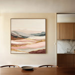 Abstract 865 Canvas Art 16" x 16" / 40 x 40 cm / Black