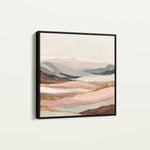 Abstract 865 Canvas Art 16" x 16" / 40 x 40 cm / Black