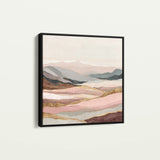 Abstract 865 Canvas Art 16" x 16" / 40 x 40 cm / Black
