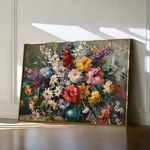 Floral 865 Canvas Art 60 x 40 cm / Black