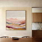 Abstract 866 Canvas Art 16" x 16" / 40 x 40 cm / Black