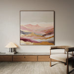 Abstract 866 Canvas Art 16" x 16" / 40 x 40 cm / Black