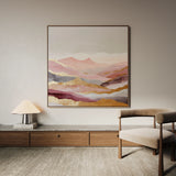 Abstract 866 Canvas Art 16" x 16" / 40 x 40 cm / Black