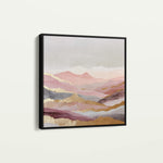 Abstract 866 Canvas Art 16" x 16" / 40 x 40 cm / Black