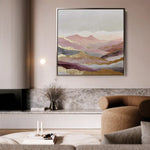 Abstract 866 Canvas Art 60 x 60 cm / Black
