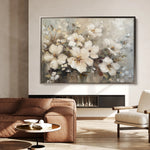 Floral 866 Canvas Art 18" x 24" / 45 x 60 cm / Black