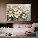 Floral 866 Canvas Art 18" x 24" / 45 x 60 cm / Black