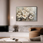 Floral 866 Canvas Art 18" x 24" / 45 x 60 cm / Black