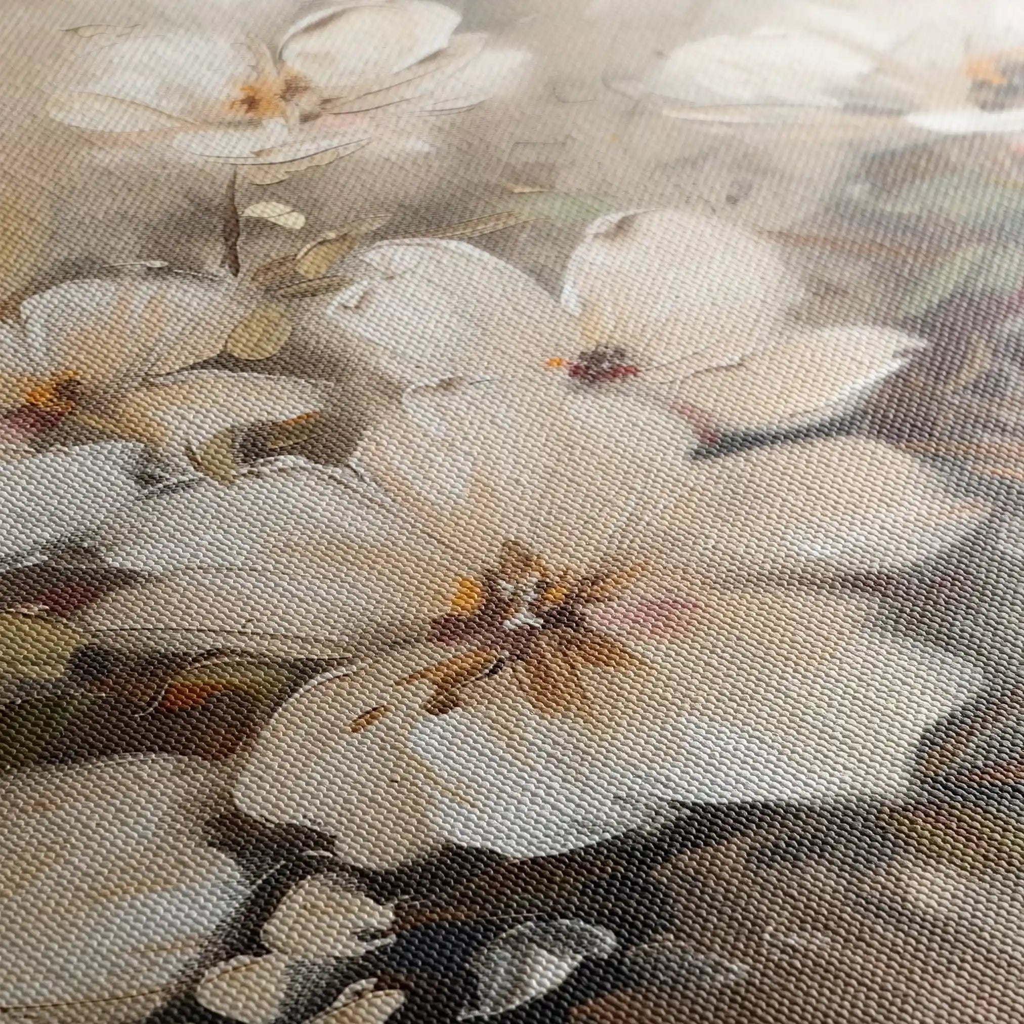 Floral 866 Canvas Art 60 x 40 cm / Black