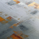 Abstract 867 Canvas Art 16" x 16" / 40 x 40 cm / Black