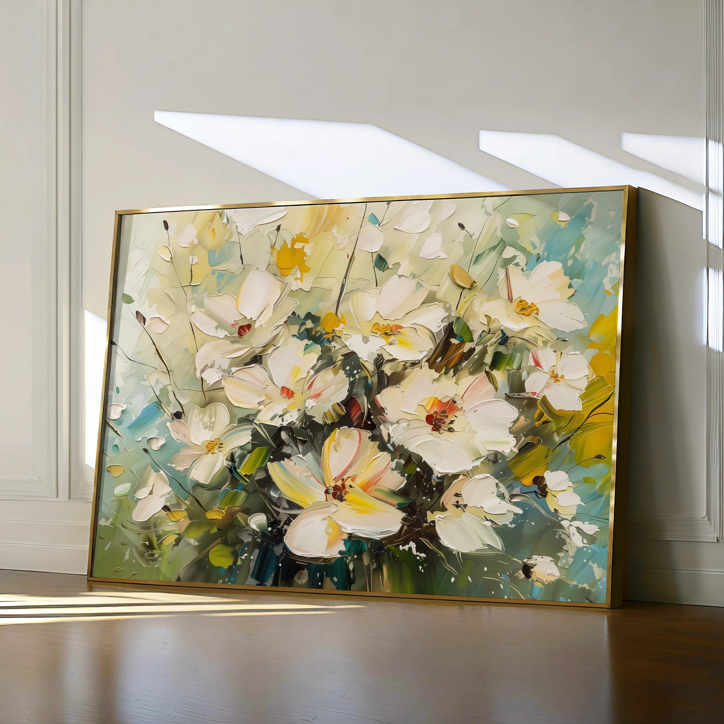Floral 867 Canvas Art 18" x 24" / 45 x 60 cm / Black