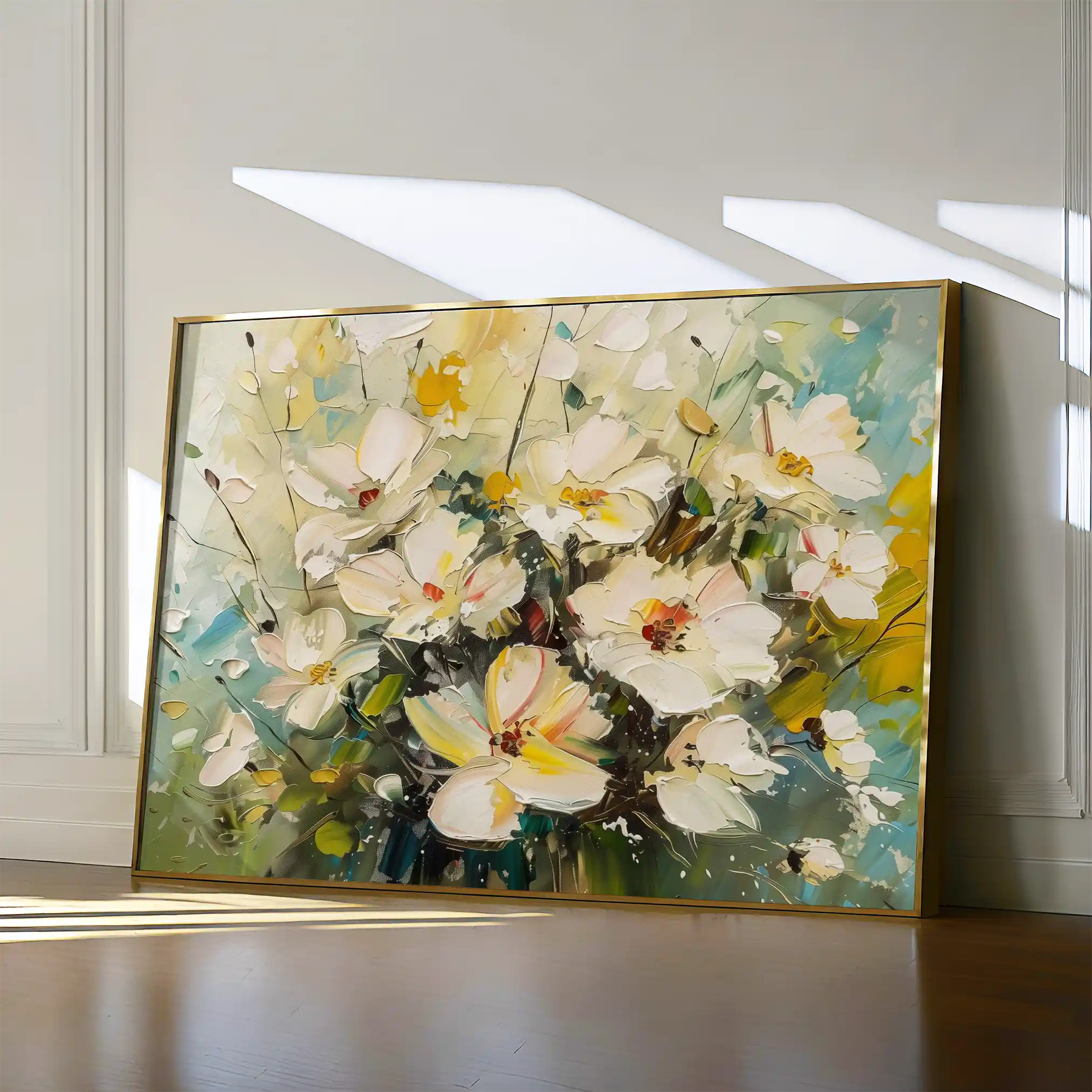 Floral 867 Canvas Art 60 x 40 cm / Black