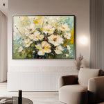 Floral 867 Canvas Art 60 x 40 cm / Black
