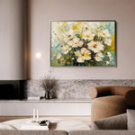 Floral 867 Canvas Art 60 x 40 cm / Black