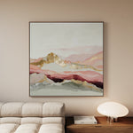 Abstract 868 Canvas Art 16" x 16" / 40 x 40 cm / Black
