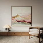 Abstract 868 Canvas Art 16" x 16" / 40 x 40 cm / Black