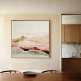 Abstract 868 Canvas Art 16" x 16" / 40 x 40 cm / Black