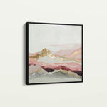 Abstract 868 Canvas Art 16" x 16" / 40 x 40 cm / Black