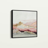 Abstract 868 Canvas Art 16" x 16" / 40 x 40 cm / Black