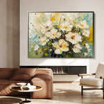 Floral 868 Canvas Art 18" x 24" / 45 x 60 cm / Black