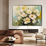 Floral 868 Canvas Art 18" x 24" / 45 x 60 cm / Black